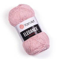 Турецкая пряжа для вязания Elegance (элеганс) хлопок с рюликсом- 108 розовый