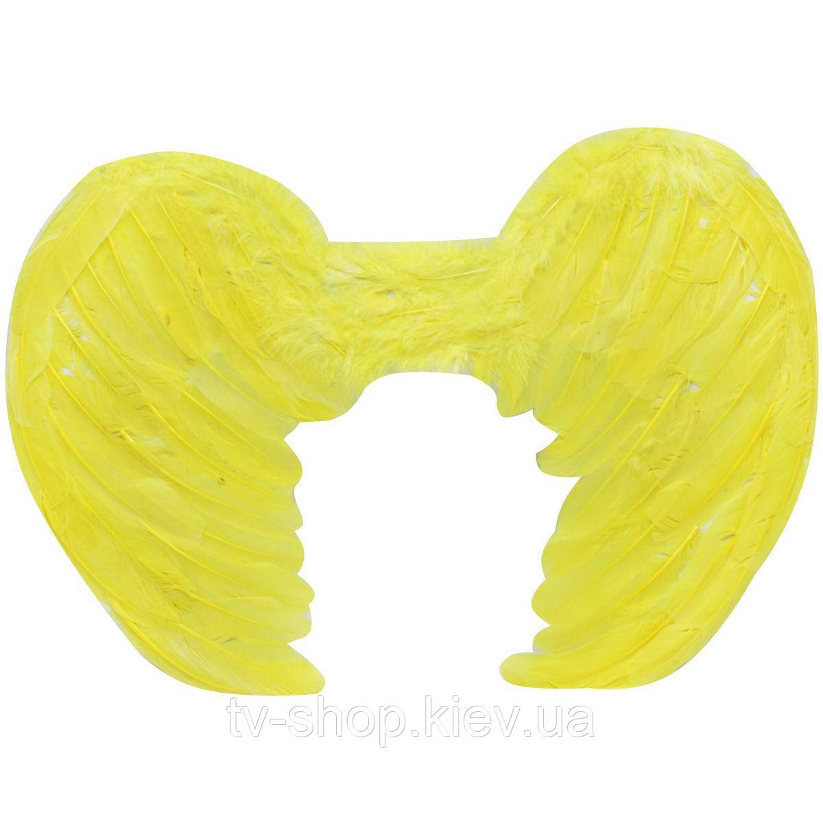 Крила перові жовті,45х35 см, фото 1