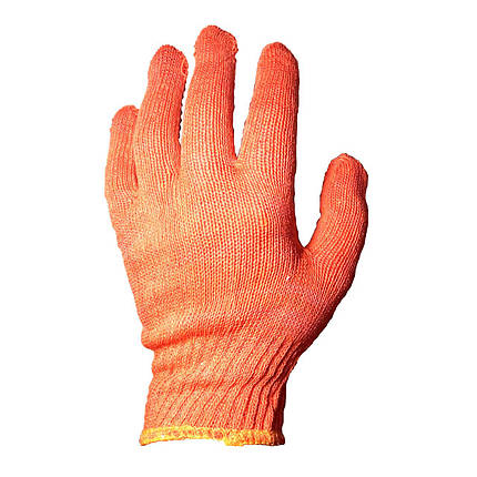 Рукавички робочі бавовняні помаранчеві з пвх покриттям, фото 2