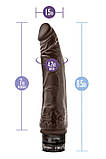 Вібратор Dr. Skin Cock Vibe 8.5 Chocolate, фото 6