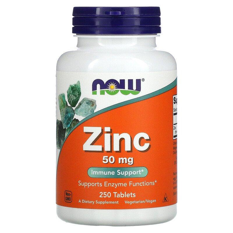 Zinc 50 мг Now Foods 250 таблеток