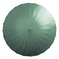 Зонт от дождя Lesko T-1001 Green однотонный 24 спицы механический качественный