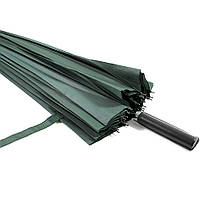Механічний парасольку Lesko T-1001 Green 24 спиці однотонний анти-шторм, фото 3