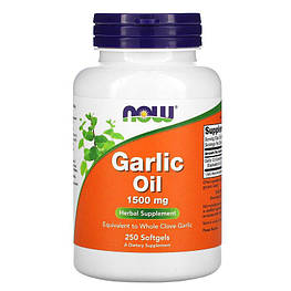 Garlic Oil 1500 мг Now Foods 250 капсул