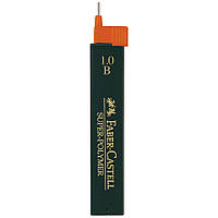 Грифель 0,9 мм B Super-Polymer 12 штук в пенале Faber-Castell 120901