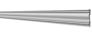 Стельовий плінтус Glanzepol GP67 (6,8х1,7)см, довжина 2м