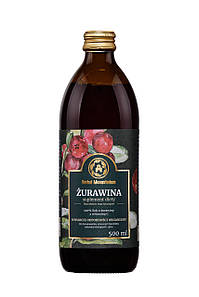 Журавлинний сік натуральний, сік з плодів журавлини, 500 мл - Herbal Monasterium