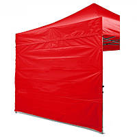 Боковая стенка на шатер 6 м 3 стенки на 2*2 полиэстер красный