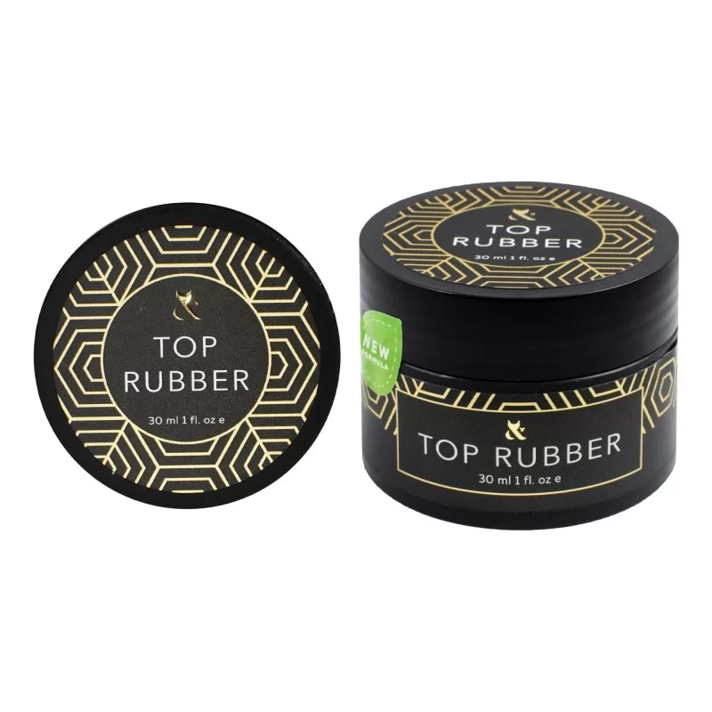 Топове покриття для гель лаку каучукове, F. O. X Rubber Top, 30 мл