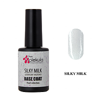 База для гель лака камуфлирующая каучуковая с шиммером Nails Molekula Base Pearl, 12 мл