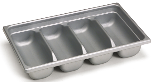 Лоток для столових приладів 32,5х53хh9,5 см Mobil Plastic 86-GRI, фото 1