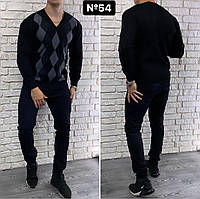 Стильный мужской свитер Ткань Вязка 48, 50, 52 размер 48 50