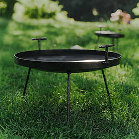 Сковорода з ніжками для пікніка риболовлі або відпочинку на природі та дачі з диска борони 30 см