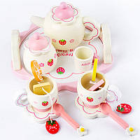 Детский кухонный набор Lesko BG-326233 "Tea Time Set" посуда для девочек