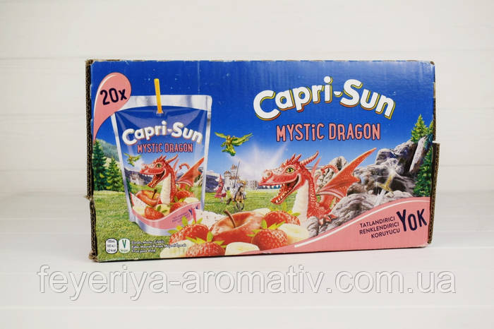 Сок мультифруктовый с трубочкой Capri-Sun Mystic Dragon (коробка 20шт ...