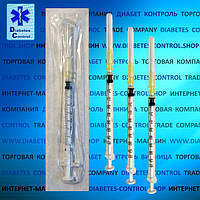 Шприц инсулиновый U-40 BD Plastipak, 1 мл, игла 0,3*13 мм (Luer)