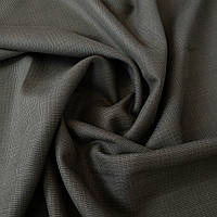 Костюмна тканина "Малібу" 15% вовни темно-зелена в легку клітку, ширина 150 см, Індія