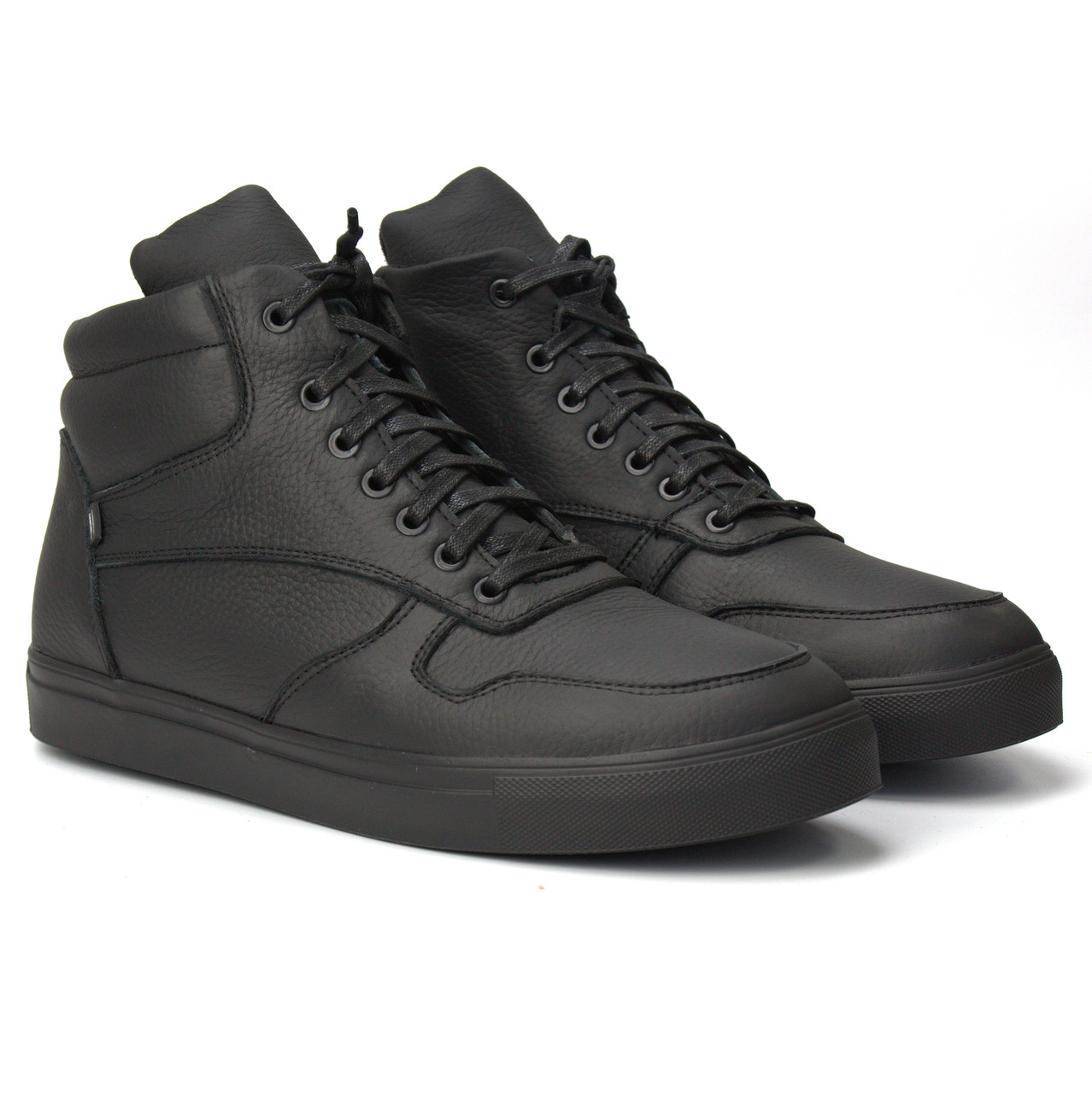 Матовые Мужские Кроссовки на Меху Кожаная Мужская Обувь Больших ...