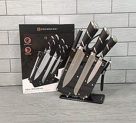 Набір кухонних ножів на підставці Edenberg EB-3613 (9 предметів)