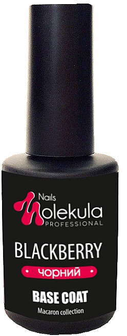 Базове покриття для гель лаку каучукове, Nails Molekula Base Coat, 12 мл, фото 1