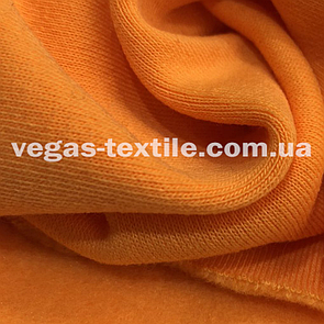 Трикотаж Тринитка з начосом Жовтогарячий Китай