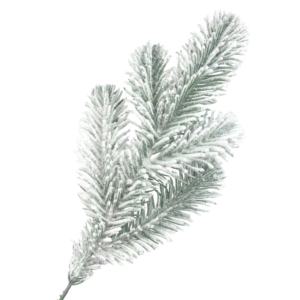Гілка ялинко штучна засніженя, фото 1