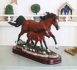 Статуетка Сім'я коней з лошатом Гранд Презент SM00139-3, фото 3