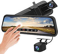 Автомобильный видеорегистратор зеркало дисплей DVR L9100, Авто двухкамерный регистратор в машину Full HD 1080p
