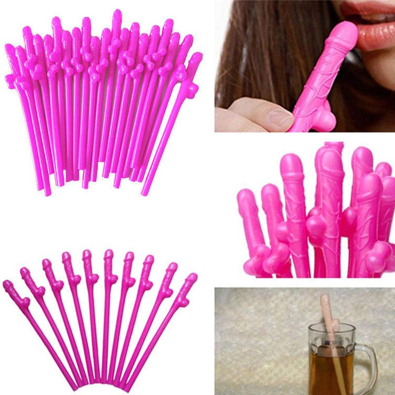 Эротический прикол коктейльные трубочки Penis Straws