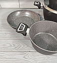 Набір казанів (кастрюль) з мармуровим покриттям Benson BN-344 Набір кухонного посуду 7 предметів, фото 6