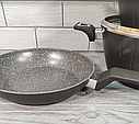 Набір казанів (кастрюль) з мармуровим покриттям Benson BN-344 Набір кухонного посуду 7 предметів, фото 5