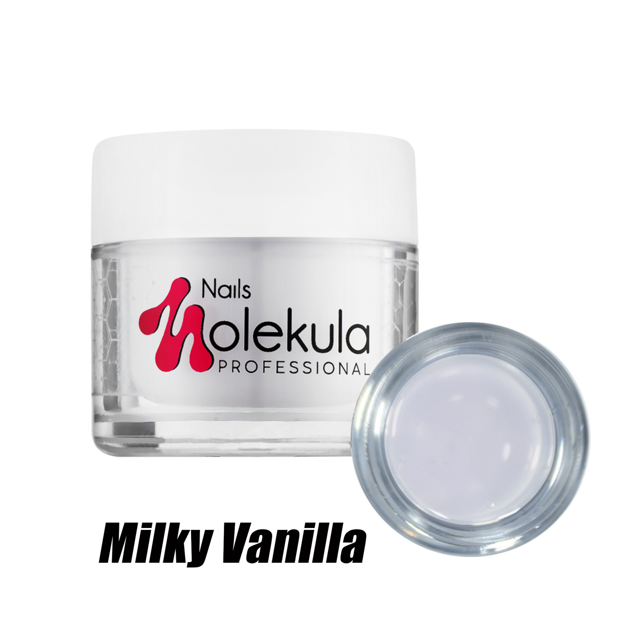 Гель для нарощування нігтів камуфлює Nails Molekula Gel, 50 мл, №14 Гель Milky Vanilla