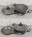 Набір казанів (кастрюль) з мармуровим покриттям Benson BN-344 Набір кухонного посуду 7 предметів, фото 4