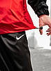 Анорак чоловічий чорний із червоною спортивною кофтою з капюшоном вітровка House плащівка з кишенею, фото 7