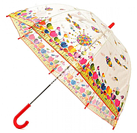 Дитяча парасолька ZEST-механіка прозора "Тюльпани"