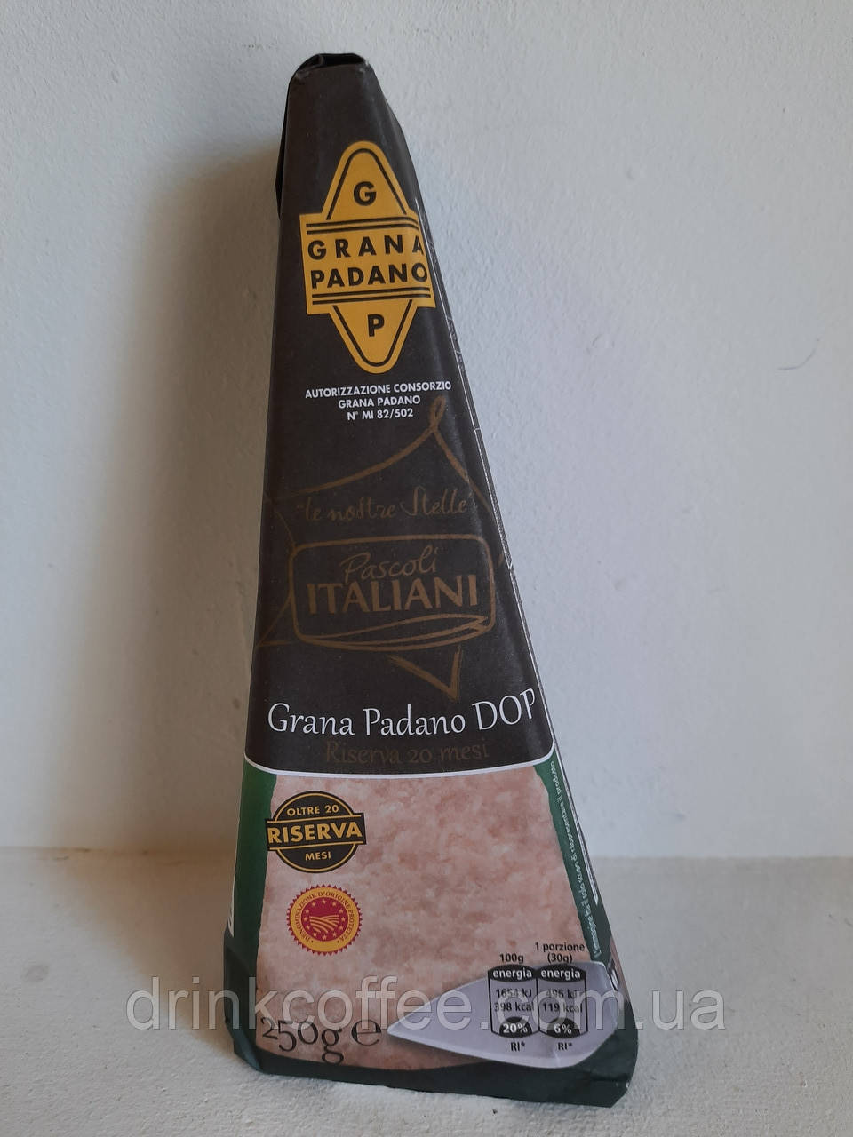 Сир Grana Padano DOP Pascoli Italiani 20 місяців 250g Італія