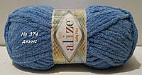 Нитки пряжа для вязания велюровая плюшевая SOFTY PLUS Софти Плюс № 374 - джинс