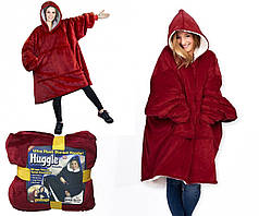 Толстовка-плед з капюшоном Huggle Ultra Plush Blanket Hoodie Червоний 183997