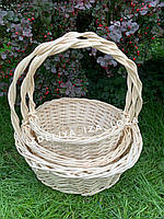 Комплект кошиків «Коло біле з косою»