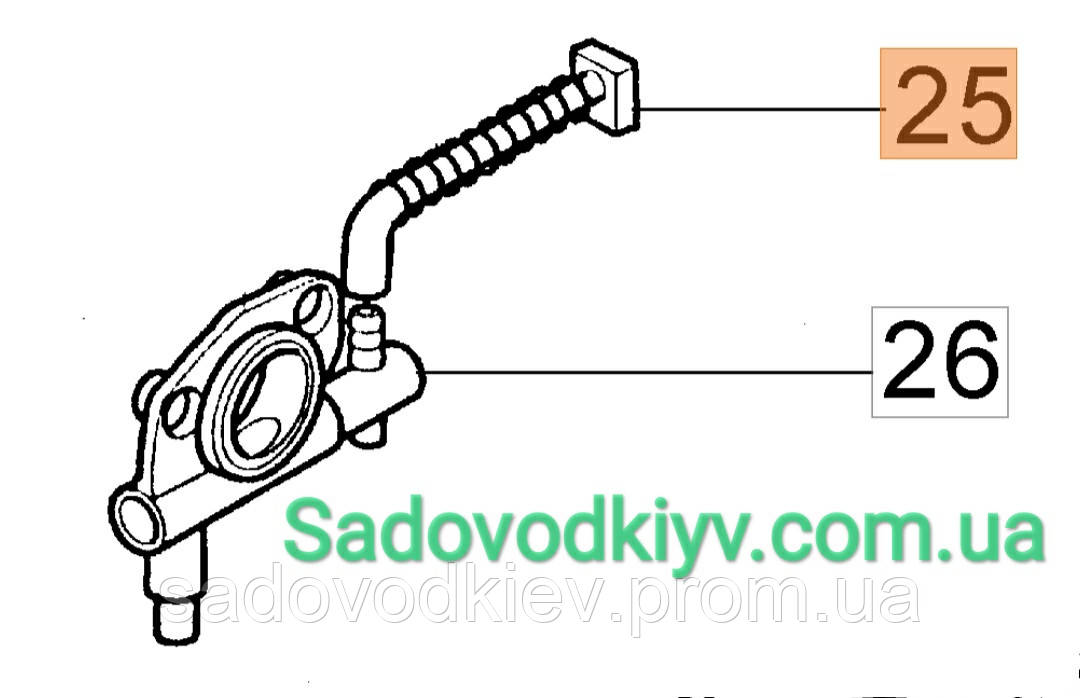 Шланг Оливонососа для бензопилки Oleo-Mac 947,952 (50070054R)