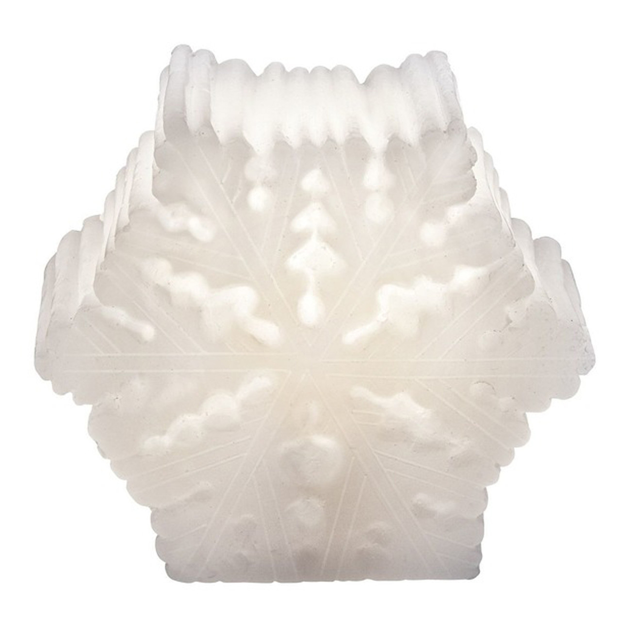 Светодиодная свеча-снежинка из воска Melinera - фото 1 - id-p1490088854