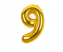 Повітряна кулька цифра  "9" Золото