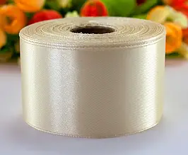 Атласна стрічка 40 мм (23 м.) шампань