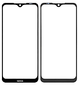 Скло дисплея Nokia 7.2/Nokia 6.2, чорне, з OCA-плівкою