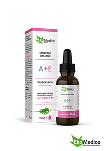 Вітамін A + E 30 мл Ekamedica, Натуральний вітамінний комплекс A + E в краплях