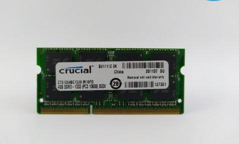 Для ноутбука 4GB DDR3 1333MHz Crucial PC3 10600S 2Rx8 RAM Оперативна пам'ять