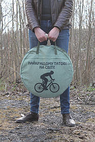 Принт на чохол для сковороди з ч/б малюнком: брезент, подарунок, друк, логотип, іменний