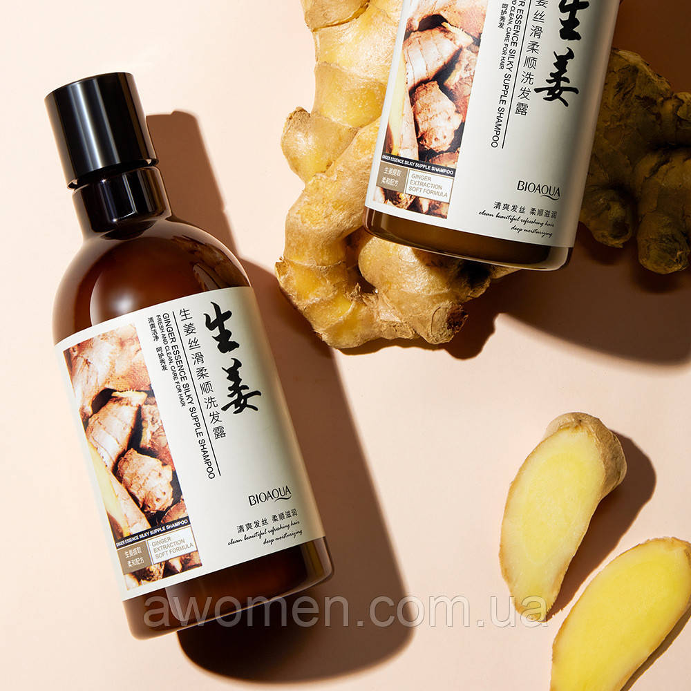Шампунь для волосся Bioaqua Ginger Essence Silky з екстрактом імбиру 250 ml