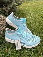 Кроссовки резиновые женские крокс crocs pacer голубые оригинал W7 W8 W9 W10 37 38 39 40 41