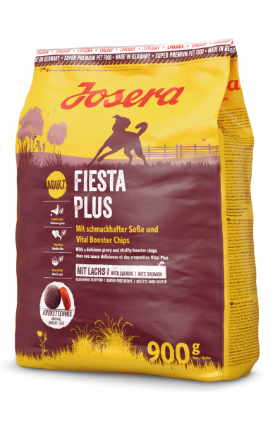 Сухий Корм Josera Fiesta Plus для собак зі смачним соусом та додатковими крокетами Booster Chips 900 г